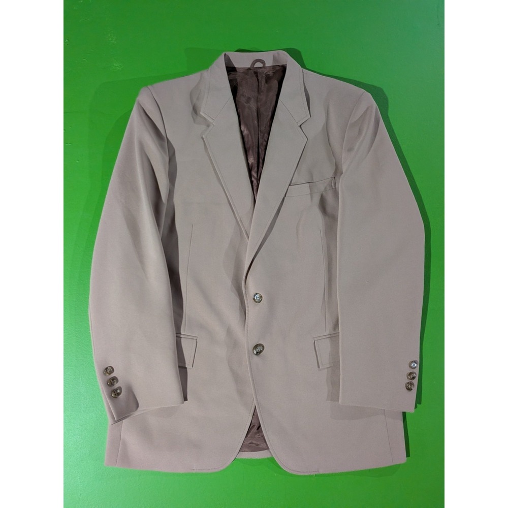 Foreman & Clark Blazer Suit Coat Vintage Camel‎ Tan Brown Size 40